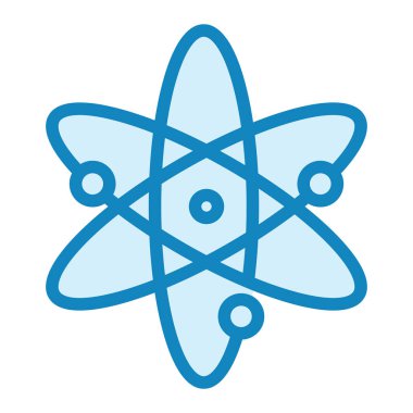 atom. Web simgesi basit illüstrasyon