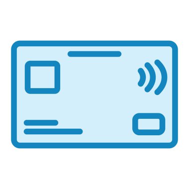 Kredi kartı ikonu vektör illüstrasyonu