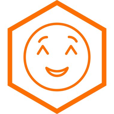 gülen yüz simgesi, vektör illüstrasyonu