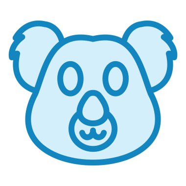 koala modern simge vektör illüstrasyonu 