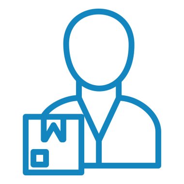 Teslimat. Web simgesi basit illüstrasyon