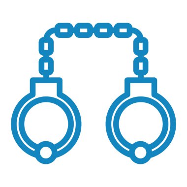 kelepçe ikon vektör illüstrasyonu