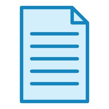 Belge. Web simgesi basit illüstrasyon