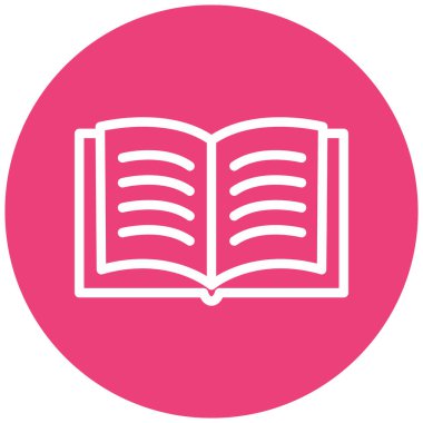 Kitap. Web simgesi basit illüstrasyon