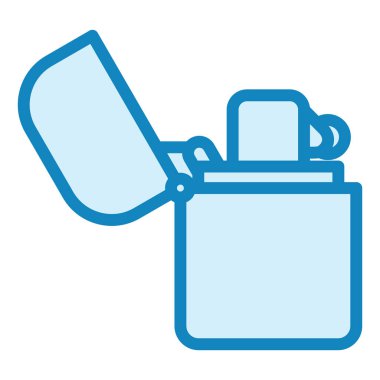 Zippo modern ikon vektör çizimi