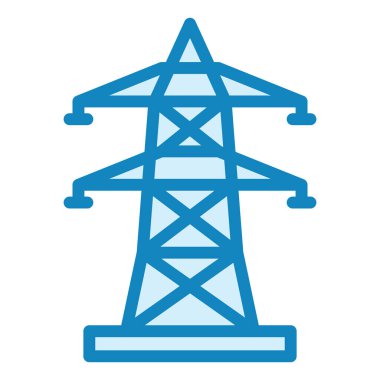 Electric Tower modern ikon vektör çizimi  