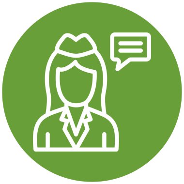 Avatar simgesi, vektör illüstrasyonu