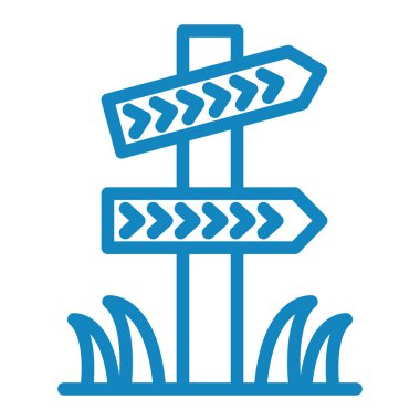 Yol tabelası. Web simgesi