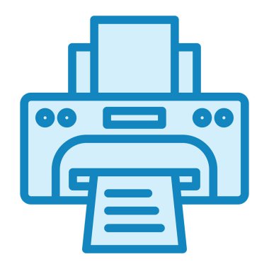 Yazıcı. Web simgesi basit illüstrasyon