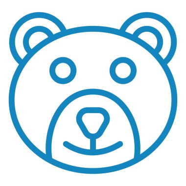 Ayı. Web simgesi basit illüstrasyon