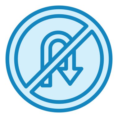 U yok Modern simge vektör resimlemesi dön  