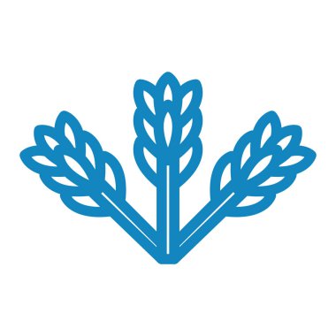 Buğday simgesi vektör illüstrasyonu