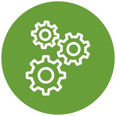 Ayarlar. Web simgesi basit illüstrasyon