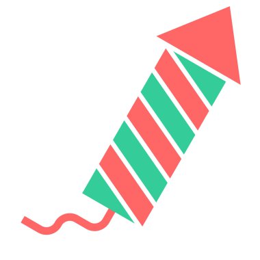 Havai fişek ikonu. Web için havai fişek vektör simgelerinin karikatür çizimi