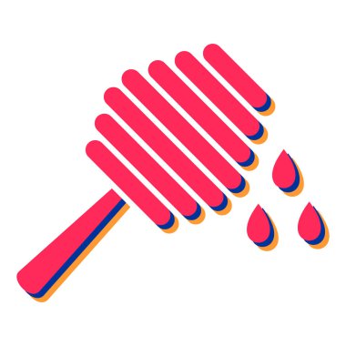 beyaz arkaplanda izole edilmiş web tasarımı için bal vektörü sembolü