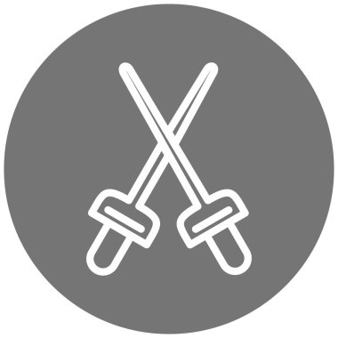 kılıç simgesi vektör illüstrasyonu