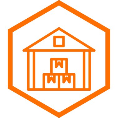 Ev. Web simgesi basit illüstrasyon