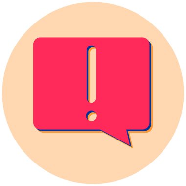 Ünlem işareti. Basit tasarım