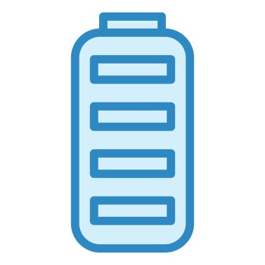 Pil Tam modern simge vektör çizimi 