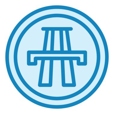 Otoyol modern simge vektör illüstrasyonu  