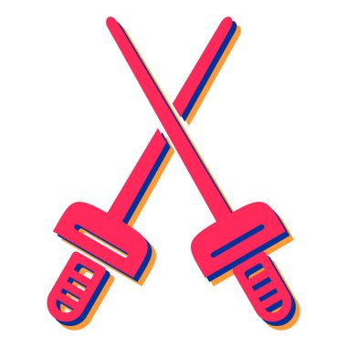 Fitness ve spor simgesinin vektör illüstrasyonu