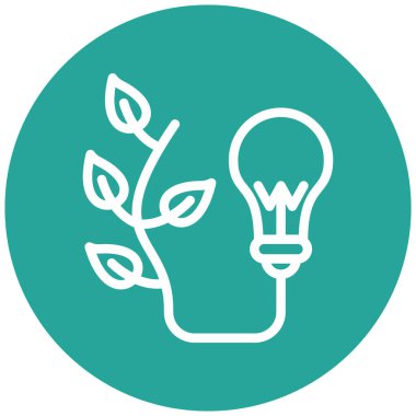 Ampul. Web simgesi basit tasarım