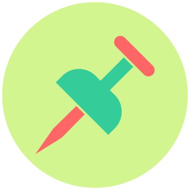 İğne. Web simgesi basit illüstrasyon