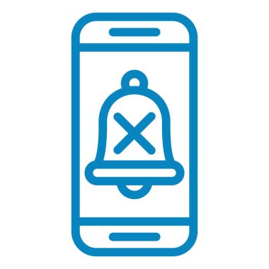 Cep telefonu simgesi, vektör illüstrasyonu