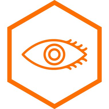 Göz simgesinin vektör illüstrasyonu