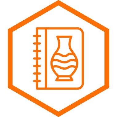 Kitap. Web simgesi basit illüstrasyon