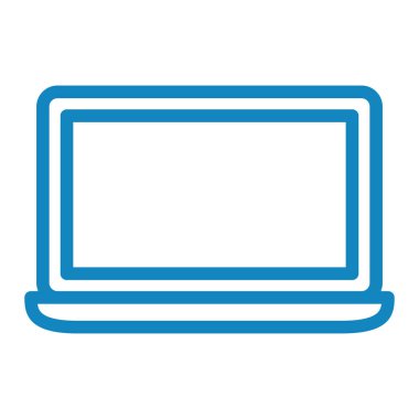 Dizüstü bilgisayar simgesi vektör çizimi