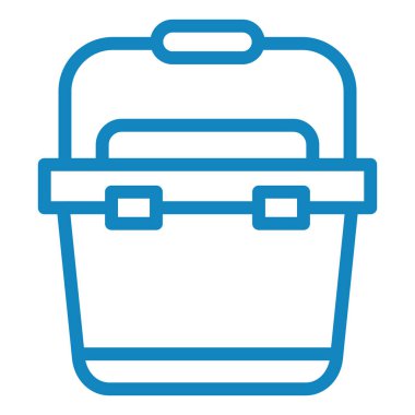 Çanta. Web simgesi basit illüstrasyon