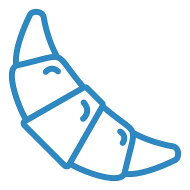 kruvasan simge vektör çizim