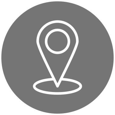 Harita iğnesi. Web simgesi