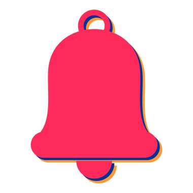 Zil. Web simgesi vektör illüstrasyonu