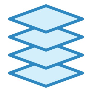 Katman simgesi, vektör illüstrasyonu basit tasarım 