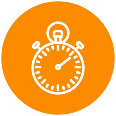 Kronometre Web simgesi basit illüstrasyon
