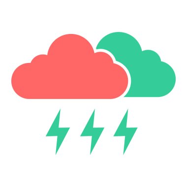 bulut hava illüstrasyon sembol simge vektör