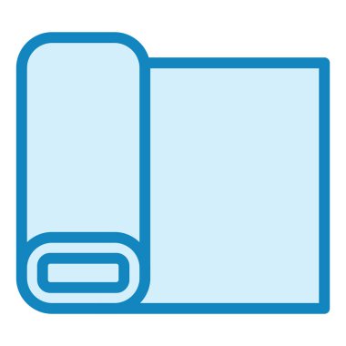 Kumaş modern simge vektör illüstrasyonu