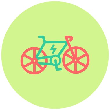 Bisiklet. Web simgesi basit illüstrasyon