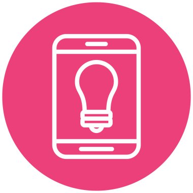 Cep telefonu. Web simgesi basit illüstrasyon