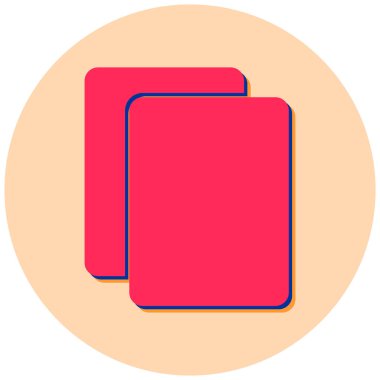 Sayfa. Web simgesi basit illüstrasyon