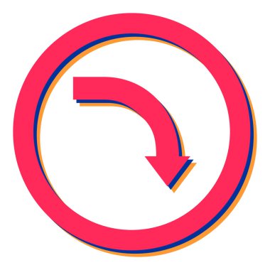 ok simgesi vektör illüstrasyonu