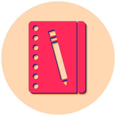 Kitap. Web simgesi basit illüstrasyon