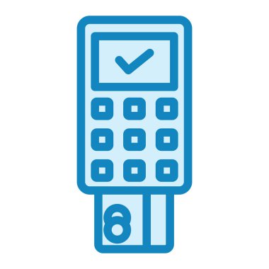 Temassız E-ticaret simgesi vektörü. İnce çizgi işareti. izole edilmiş sınır sembolü çizimi