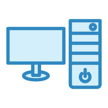 Bilgisayar donanımı. Basit illüstrasyon