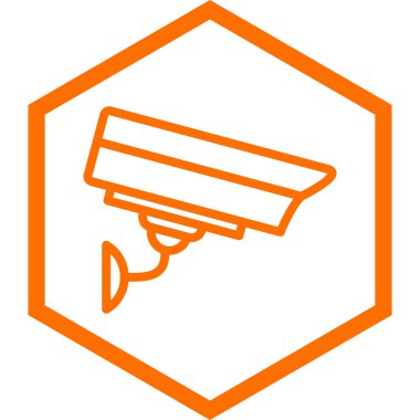 Güvenlik sistemi simgesi, vektör illüstrasyonu