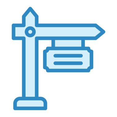 İşaret panosu simgesinin vektör illüstrasyonu