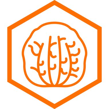 Bir balkabağı simgesinin vektör çizimi