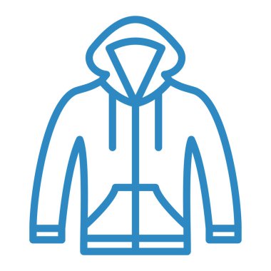 Kapüşonlu. Web simgesi basit illüstrasyon